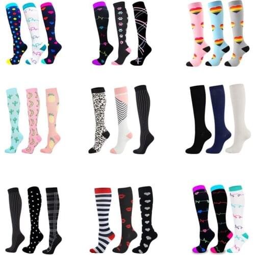 Compression Socks Athletic Men Women Best Graduated Breathable Nursing Socks Fit Running Outdoor Hiking Flight