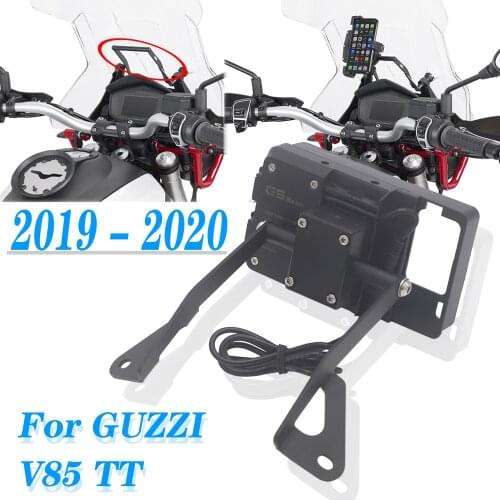 Motorcycle Accessories Navigation bracket For MOTO GUZZI V85 TT 2019 - 2020 Front Phone Stand Holder Smartphone Phone GPS V85TT