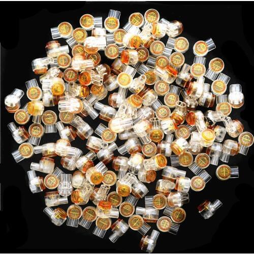 NEW 50pcs Connector Crimp Connection Terminals K1 Connector Waterproof Wiring Ethernet Cable Telephone Cord Terminals