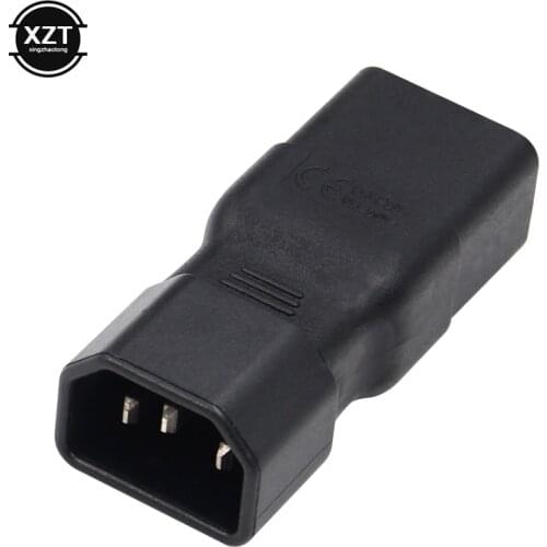 NEW Standart IEC320 C14 male to C19 female UPS PDU APC Server power Extension adaptor plug convert socket Black Copper