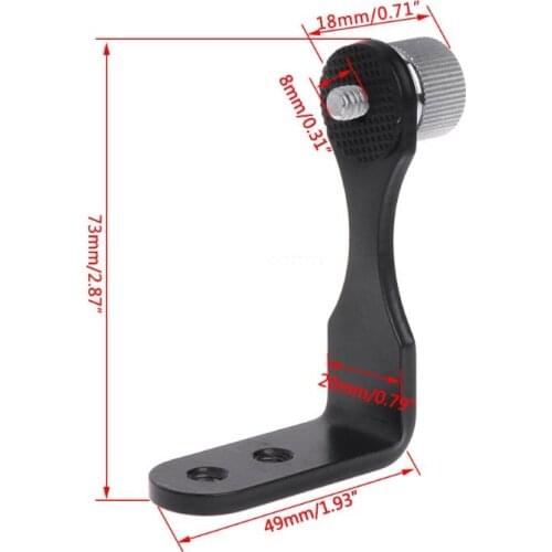 OOTDTY Metal Binocular Telescope Mount Holder Dedicated L Adapter with Tripod Connector