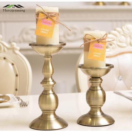 Candle Holder Table Metal Candlestick Geometric Candle Holders Gold for Wedding/Dinner Decoration Candelabra GZT87