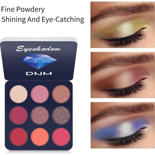 DNM Professional Matte Eyeshadow Pallete Natural Waterproof Long Lasting Glitter Eyes Makeup Palette Cosmetic Makeup