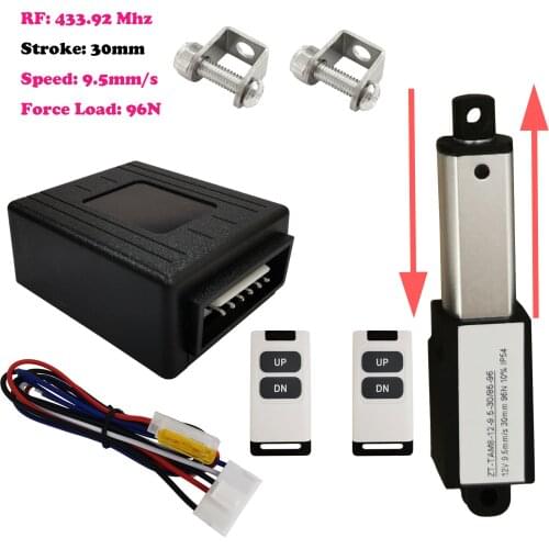 12V Micro Linear Actuator Remote Controller, Forwards & Reverse RF 433Mhz Wireless Controller, Electric Linear Actuator Driver