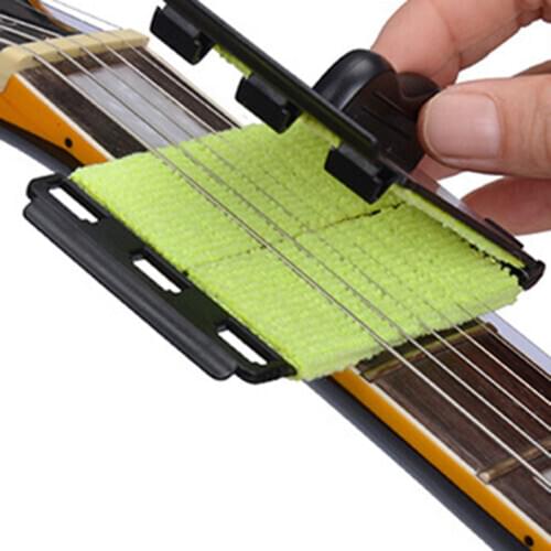 Guitar String Scrubber Cleaning Tools Fretboard Cloth for Violin Bass Ukulele Electric Guitars and Other Musical Instrument