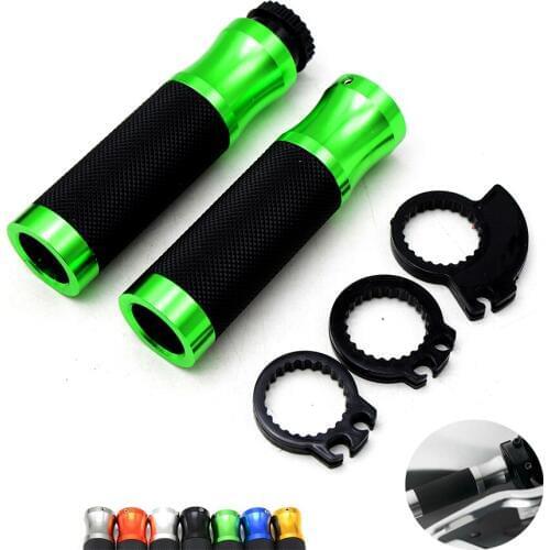 CNC 7/8" Universal Motorcycle Handlebar Grips Dirt Bike Handle Hand Bar For Kawasaki er6n Z750 Z800 Z1000 VERSYS 1000 z900 tmax