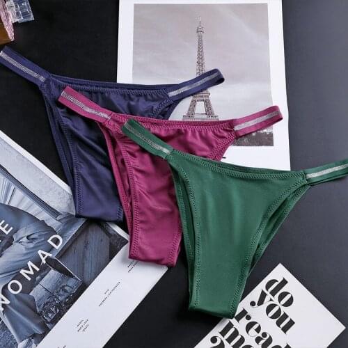 Women G-string Panties Seamless Underwear Sexy Panties Female Underpants Thong Solid Color Pantys Lingerie Size S-XL