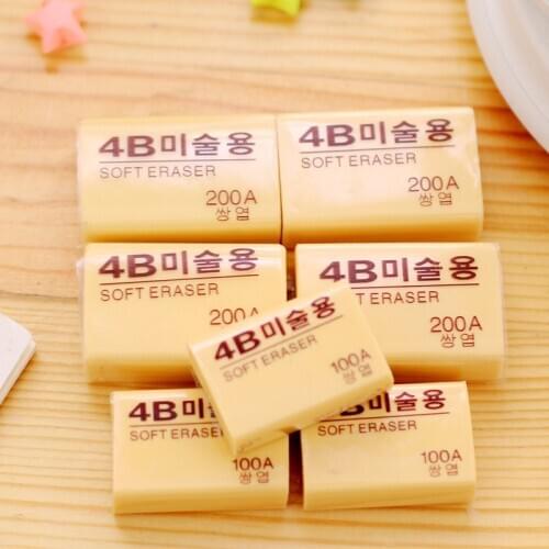 1pcs 4B Pencil Eraser for Art Painting Stationery Exams Primary School Students Study Stationery Drawing Practical Office Eraser