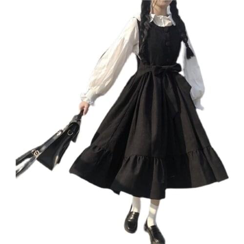 2021New Kawaii Lolita Style Dress Ruffle Japanese Harajuku Cute Oversize Plus Size Sashes Midi Dress Summer Sundress Sleeveless