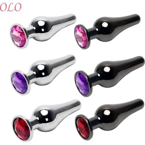 IKOKY Anal Plug Butt Plug Prostata Massage Sex Toys for Women Metal Adult Products