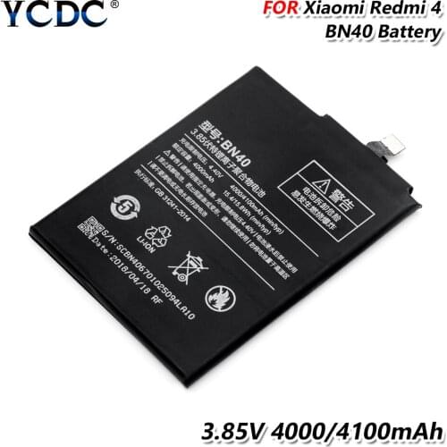 Good quality AAA Phone Battery BN40 For Xiaomi Redmi 4 Pro Prime 3G 4 Battery 4100mAh RAM 32G ROM Edition Red Rice 4 Hongmi