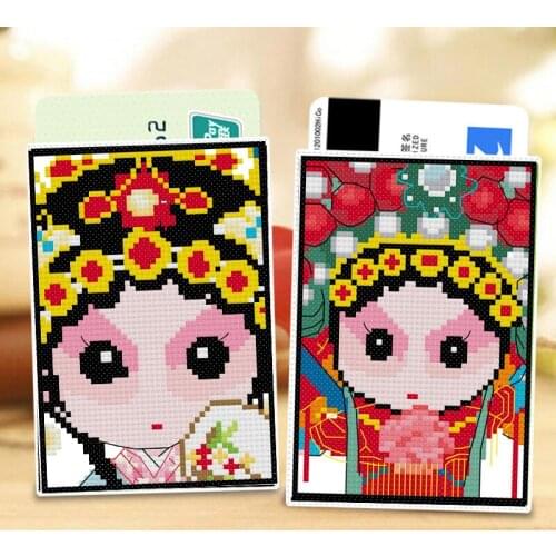 CS8053 Bank Card Protection Sleeve Bus Card Cover Craft Cross Stitch Needlework Embroidery Counted Cross-Stitching Kit