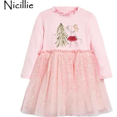 Kids Costumes Long Sleeve Tutu Dresses Girls New Girls Dress Kids Party Dresses Children Clothing Winter Dress For Children 2020