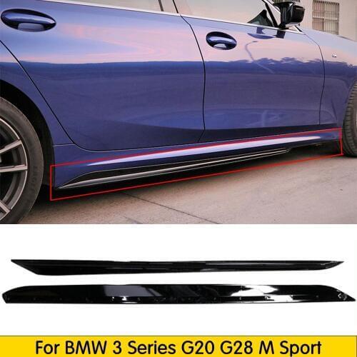 G20 ABS Side Skirt Extensions Side Bumper Lip for BMW G20 New 3 Series Sedan 320 330 340 2019 - 2020