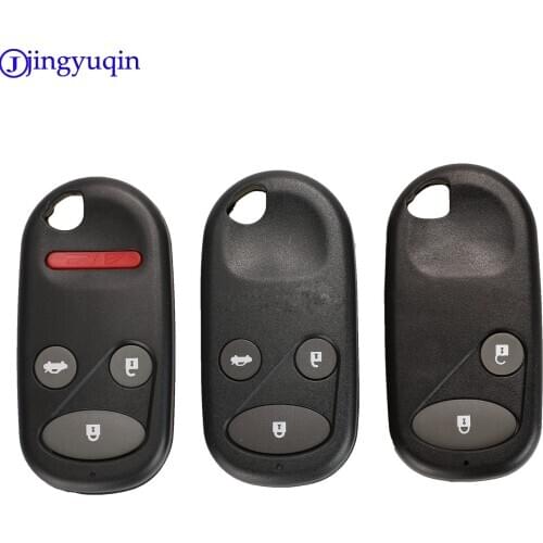 Jingyuqin 2/3/4 Buttons style Remote Key Fob Case Shell for Honda Civic CRV Accord Jazz