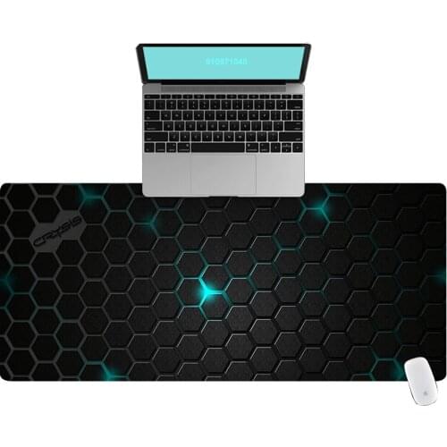 3D Hexagon Pattern Office Computer Desk Mat Table Keyboard Big Mouse Pad Laptop Cushion Desk Non-slip Mat Gamer Mousepad Mat