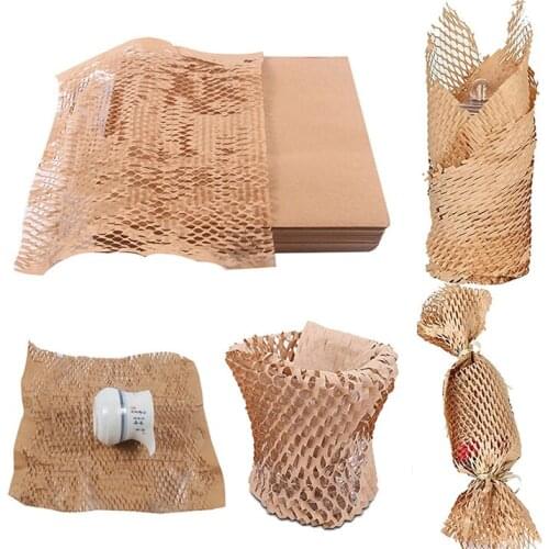 Craft Packaging Paper Honeycomb Kraft Wrap Roll Christmas Halloween Wedding Valentine Party Decorative Gift Packing Material