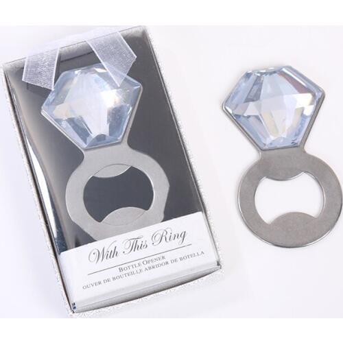 Creative Diamond Ring Bicycle Beer Bottle Opener Personalized Favors and Gifts for Party Supplies Wedding