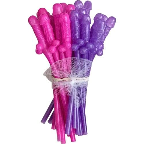 24 PCS Bachelorette Drinking Straws Bridal Shower Sexy Night Novelty Straw For Bar Bachelorette Party Crazy Drinking Supplies