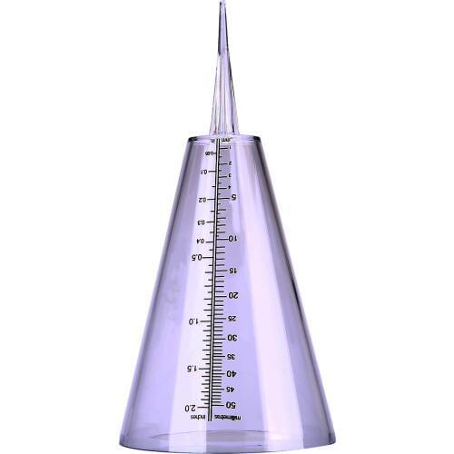 1 pcs 10*21.5cm White Transparent Rain Gauge Rainfall Gauging Measurement Ground Garden Tool Accessories