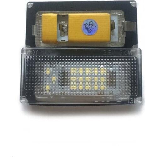 50LC 2pcs Car LED Number License Plate Lights 6000K Plate Light Bulb for Mini Cooper S R50 R52 04-08 R53 01-06