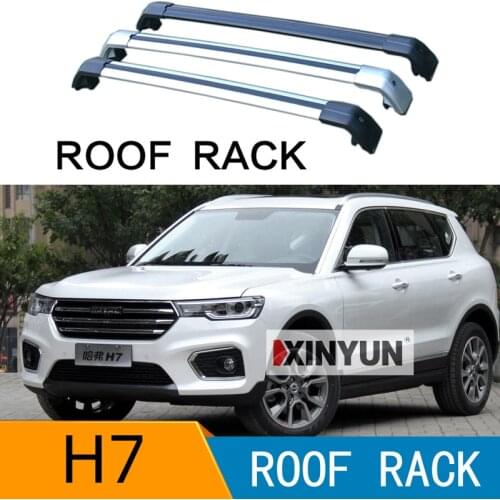 2Pcs Roof bars For HAVAL H7 2018 2019 2020 Aluminum Alloy Side Bars Cross Rails Roof Rack Luggage CUV SUV