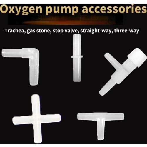 Air pump accessories Globe valve Bubble stone Oxygen pipe Tee straight elbow aquarium accessories fish aquarium accessories