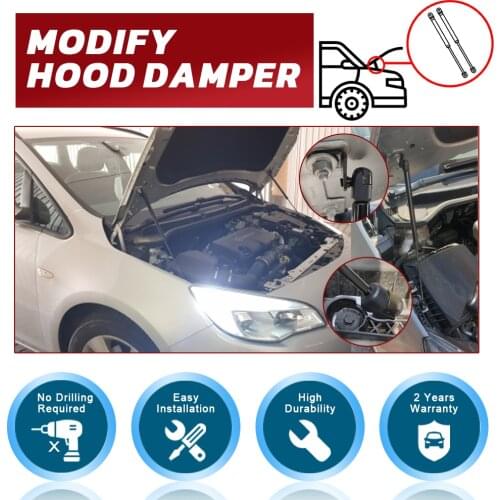 Hood Damper for Toyota RAV4 (XA10) 1994-2000 Gas Strut Lift Support Front Bonnet Modify Gas Springs Shock Absorber