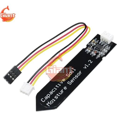 Analog Capacitive Soil Moisture Sensor Soil Humidity Sensor Detector Tester Soil Corrosion Resistant Humidometer for Greenhouse