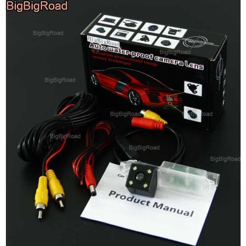 BigBigRoad Car Intelligent Dynamic Track Rear View Camera Backup Reversing Camera Night Vision For Jeep Compass 2017