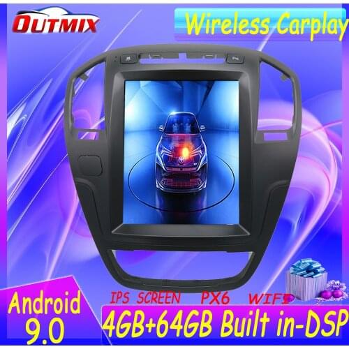 Android 9.0 4+64GB Tesla Vertical Screen Car GPS Navi For Opel Insignia Vauxhall Holden CD300 CD400 Stereo Headunit multimedia