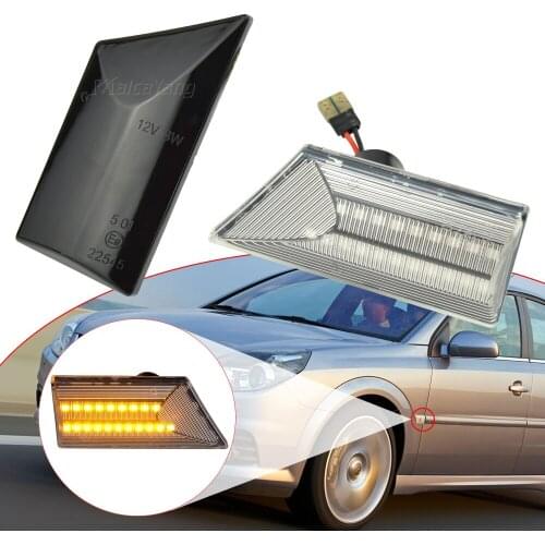 Dynamic Repeater Sequential Blinker For Opel Vectra C 2002-2008 For Opel Signum 2003-2008 LED Side Marker Turn Signal Light