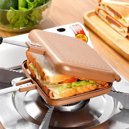 Durable Gas/open Flame Type Double Sided Fry Pan Grill Pan Multifunctional Non-stick Pan Frying Pan Kitchen Accessories 2021 HOT