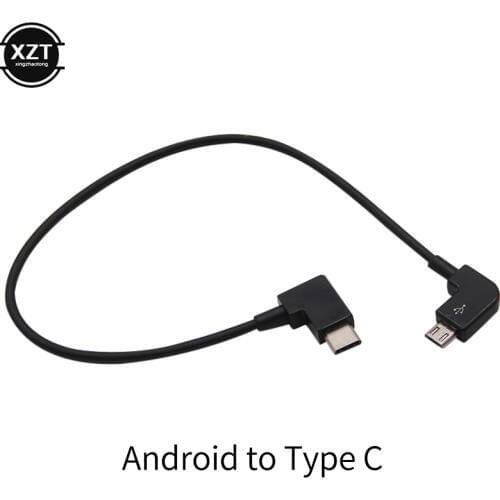 25CM OTG Data Cable for DJI Mavic Pro Air Spark Mavic 2 Zoom Drone type-C Micro USB Adapter Connector for Tablet Phone