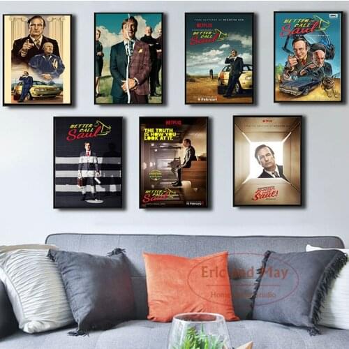 Better Call Saul Lawyer Canvas Painting Vintage Posters And Prints Pictures On The Wall Decorative Home Decor Tableau