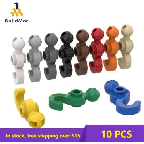 10PCS MOC Bricks Assembling Particles 30395 Small Spherical Hook Building Block Parts DIY Educational High-Tech Kids Toys Gifts