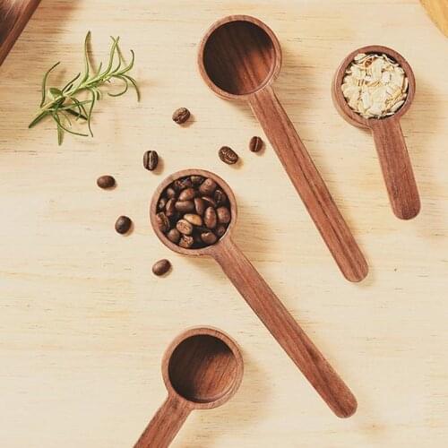 Kitchen Measuring Spoons Wooden Measuring Spoon Tea Coffee Scoop Sugar Spice Measure Spoon for Cooking