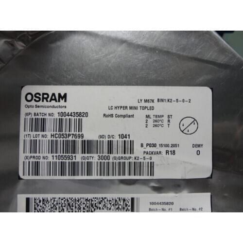 LYM67K Germany OSRAM OSRAM low-current 0805 super bright yellow car decoration instrument tray