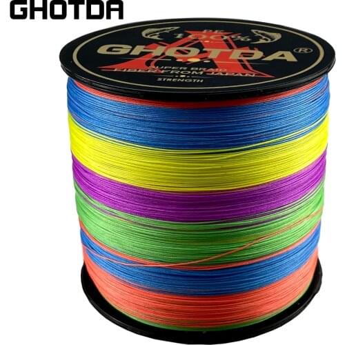 GHOTDA 9 Strand Japan Material Super Strong PE Braided Fishing Line Multifilament 300m Braid Thread 9 Braid 20LBS-100LBS