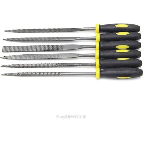 6Pcs 160mm Mini Metal Filing Rasp Needle File Wood Tools Hand Woodworking N04 20 Dropship