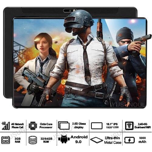 NetFlix/Youtube/New Google Market Fast Games 10 inch Android 9.0 8 Cores Tablet PC Type-C Charge 5G WIFI GPS 4G LTE Phone Call