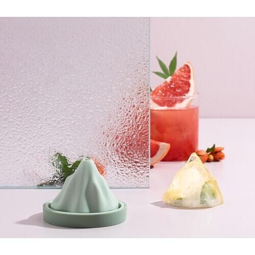 New Ice Maker Elevated 6cm Snow Mountain Ice Making Mold Ice Box Make Ice Hockey Artifact Silicone Ice Grid Funnel Ice Cube Mold