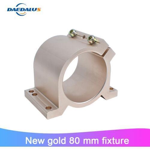 New arrived Gold Type 80 MM Fixture Clamping Bracket Spindle Motor Clamp For CNC Engraving Machine Spindle Motor Power Tools