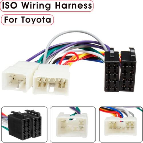 New Car Stereo Radio ISO Wiring Harness Plug Loom Adaptor Connector Cable For Toyota