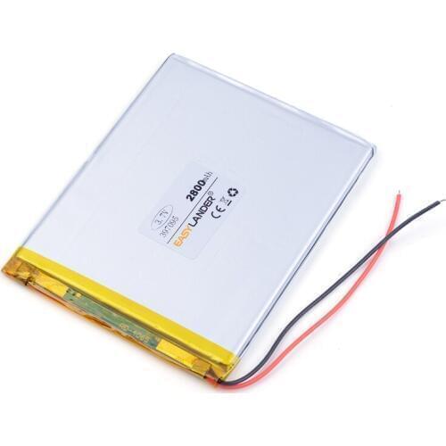 Rechargeable battery 397095 2800mAh For 7,8,9 inch tablet PC ICOO Polymer lithiumion Battery With High Quality
