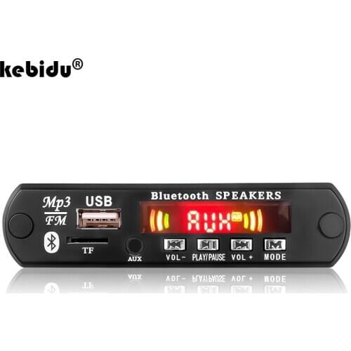 5V 12V Wireless Bluetooth5.0 MP3 Decoder Board Audio Support APP USB AUX TF Radio FM For IOS Android Phone MP3 Player WMA Module
