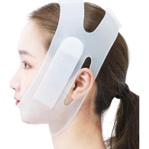 Face Lift Belt V Face Shaper Slimming Bandage Thin Chin Skin Firming Soft Silica Gel Anti Mildew Facial Slimming Tool
