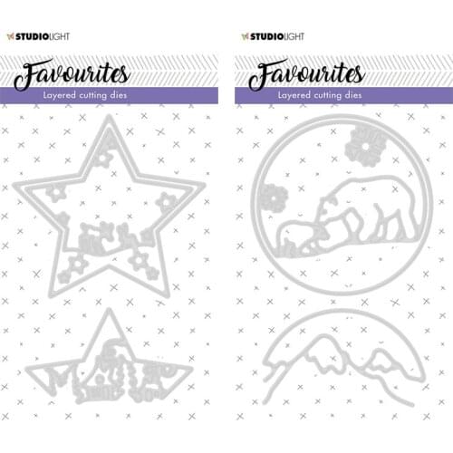 2pc Multi-layer Lagen Scene Metal Cutting Dies for DIY Scrapbooking Photo Album Decorative Embossing PaperCard Crafts Die2020