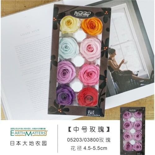 Dried flower senior roses 4-5cm bulk eternal DIY material Valentines Day gift christmas wedding decoracion love gift