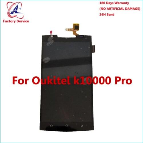 For 100% Original Oukitel K10000 Pro LCD Display+Touch Screen Panel Digital Replacement Parts Assembly 5.5 inch For K10000 pro